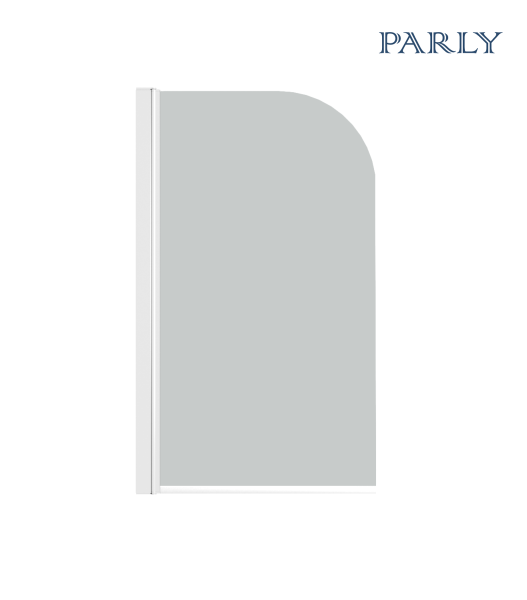 Штора для ванной стеклянная Parly F04F белый