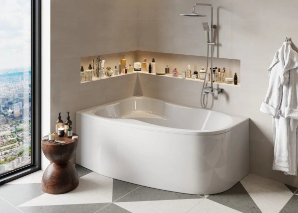 Ванна акриловая Vagnerplast Melite 160x105 L VPBA163MEL3LX-04