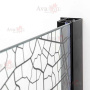 Душевой уголок AvaCan 100x195x100 PB100 профиль черный