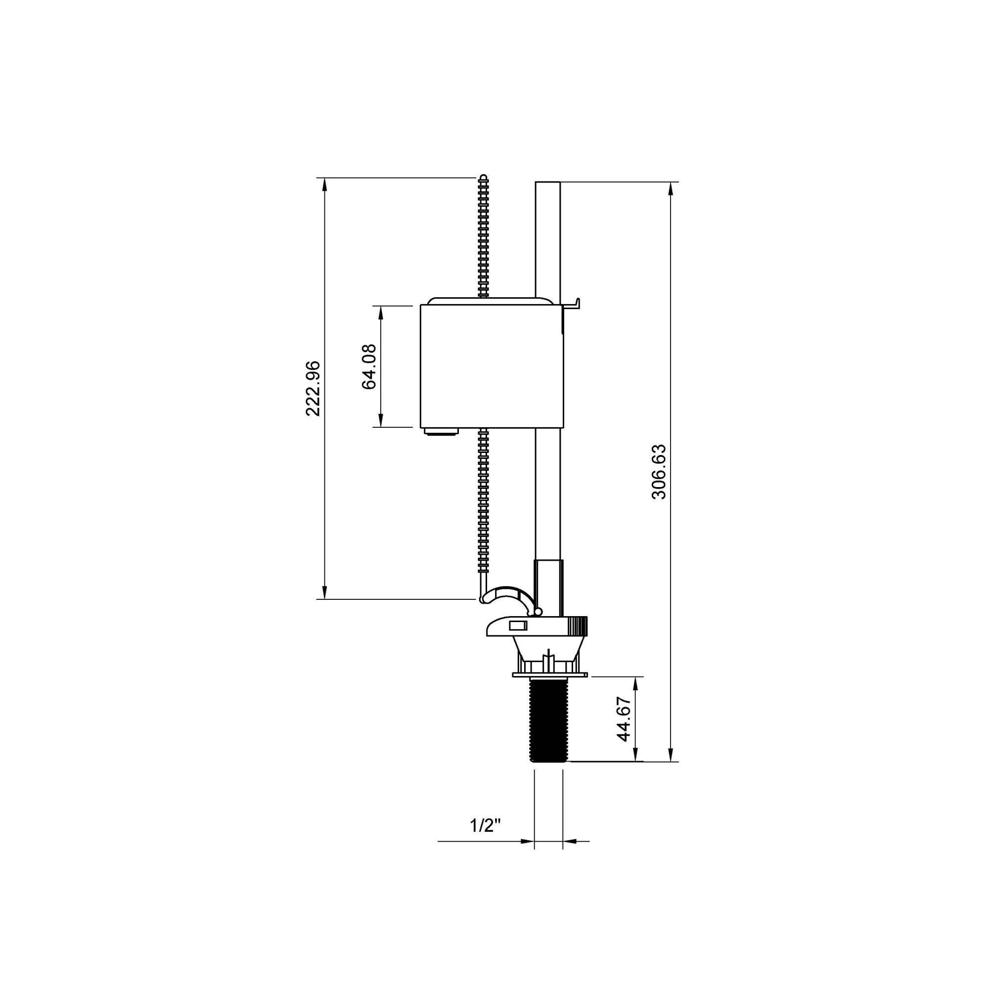 Клапан наполнительный BERGES Eko 030741 Клапан наполнительный BERGES Eko 030741