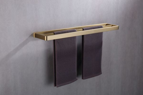 Полотенцедержатель двойной 60x12x3 см ABBER Westen AA1756G золото матовое Полотенцедержатель двойной 60x12x3 см ABBER Westen AA1756G золото матовое