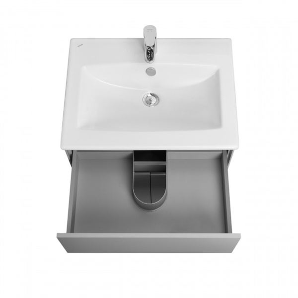 Тумба под раковину Aquaton Форест 60 см 1A278201FR4D0 подвесная серая