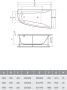 Ванна акриловая 160x90 Vayer Boomerang Гл000010848 Ванна акриловая 160x90 Vayer Boomerang Гл000010848