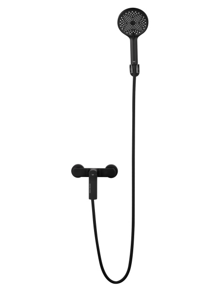 Смеситель для душа с гарнитуром Wonzon & Woghand WW-B2585-MB черный матовый