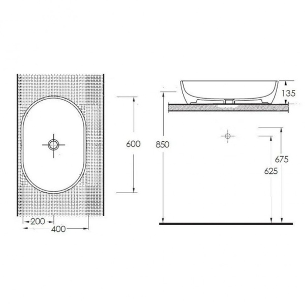 Раковина на столешницу beWash Bogen 88601001 Раковина на столешницу beWash Bogen 88601001