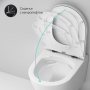 Унитаз подвесной AM.PM Sense C741701SC безободковый с микролифтом