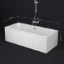 Акриловая ванна AM.PM Func 180x80 W84A-180-080W-A