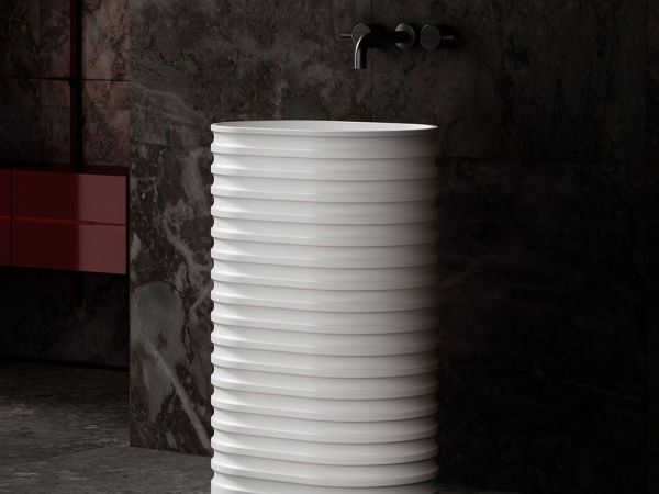 Раковина отдельностоящая 58x87x38 см ABBER STEIN AS2550-H белый матовый