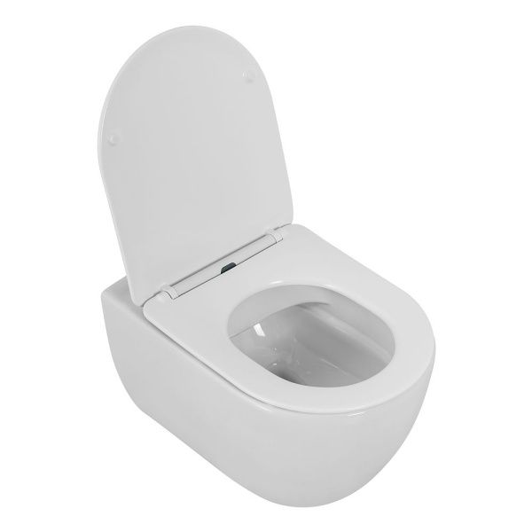 Унитаз подвесной безободковый с сиденьем  Cezares COMFORT CZR-191-TH/CZR-2316-SC Унитаз подвесной безободковый с сиденьем  Cezares COMFORT CZR-191-TH/CZR-2316-SC