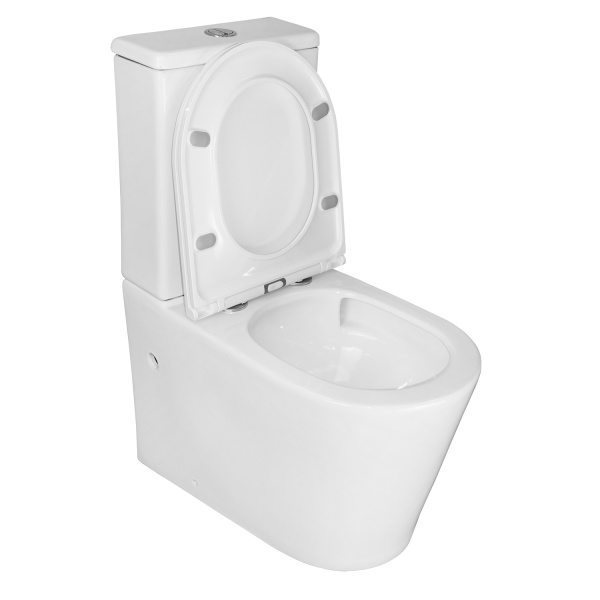 Унитаз-компакт Azario Conto AZ-T005BR безободковый с микролифтом