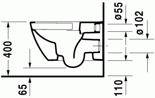 Унитаз подвесной DURAVIT Happy D.2 2222098900 Унитаз подвесной DURAVIT Happy D.2 2222098900
