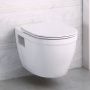 Унитаз подвесной безободковый с сиденьем  BelBagno LOTO BB070CHR/SC Унитаз подвесной безободковый с сиденьем  BelBagno LOTO BB070CHR/SC