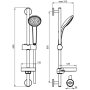 Душевой гарнитур Ideal Standard IDEALRAIN SOFT B9412AA Душевой гарнитур Ideal Standard IDEALRAIN SOFT B9412AA