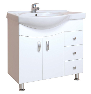 Тумба под раковину Onika Эльбрус 85 см 108202 белый