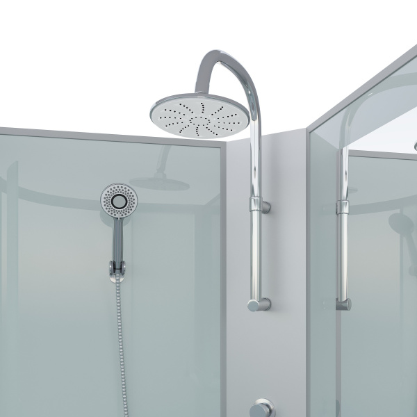 Душевая кабина с полкой 90x90 Niagara Classic NG-1101-14BKTG низкий поддон стекло матовое