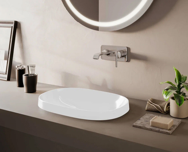 Раковина накладная 55х39 VitrA Frame 5652B403-0016 без перелива Раковина накладная 55х39 VitrA Frame 5652B403-0016 без перелива