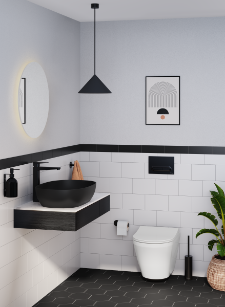 Смеситель для раковины VitrA Root Square A4273336EXP матовый черный