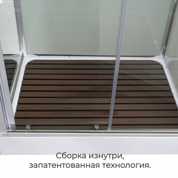 Душевая кабина AvaCan 110x90 Z2911LED профиль хром