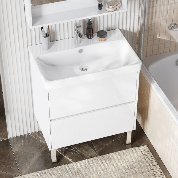 Тумба под раковину Aquaton Сканди 70 см 1A251801SD010 подвесная белая