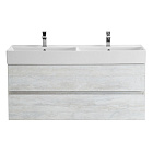 Тумба под раковину Cezares Molveno 46 120 см подвесная legno bianco матовая