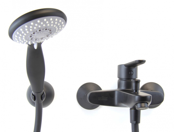 Смеситель для ванны Webert Sax Evolution SE850101560 черный Смеситель для ванны Webert Sax Evolution SE850101560 черный