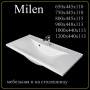 Мебельная раковина Madera Milen 4627173210126 90 см белая глянцевая