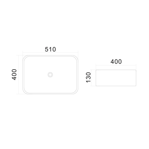 Раковина накладная 51 см AM.PM C8FC0X051GWRE Раковина накладная 51 см AM.PM C8FC0X051GWRE