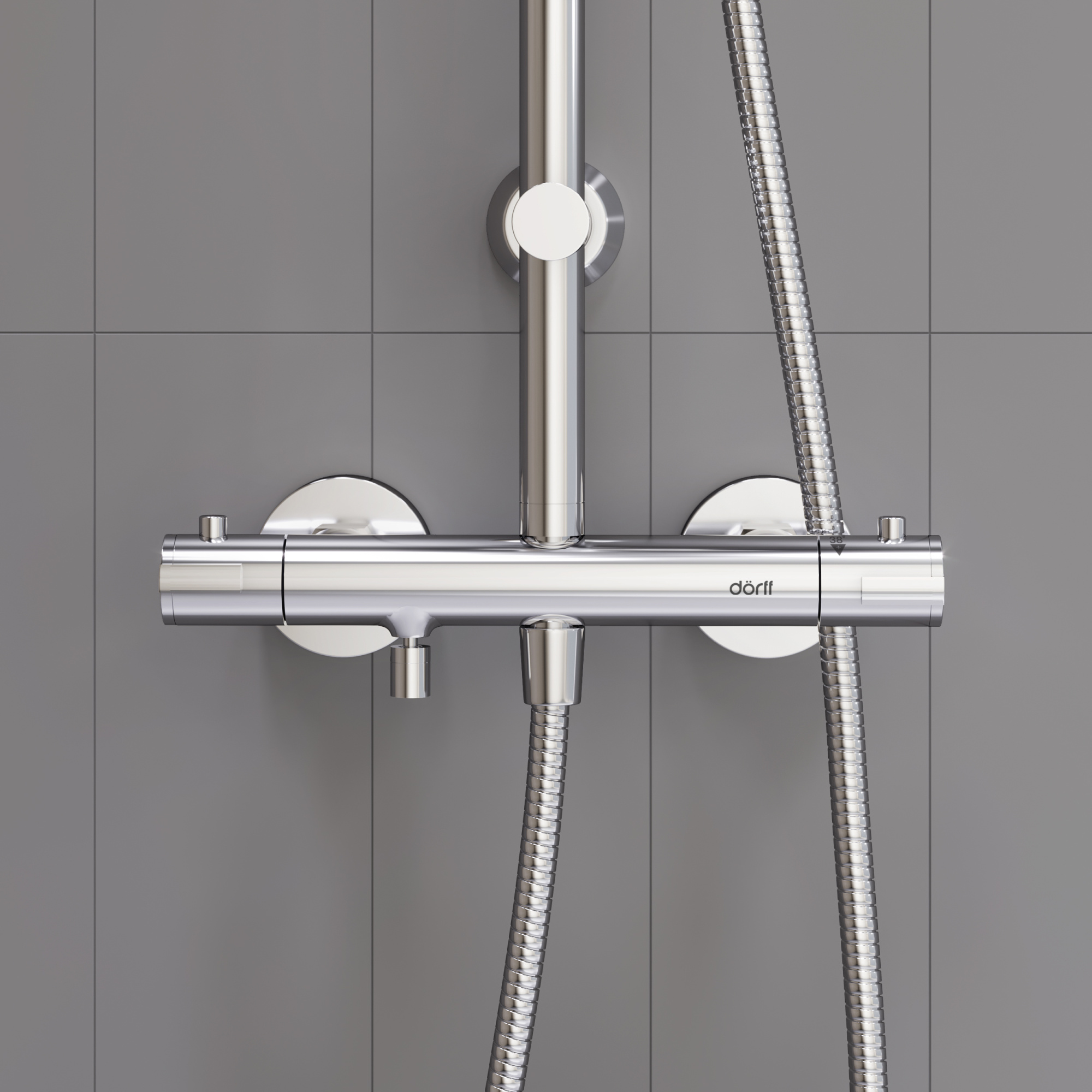 Душевая стойка Dorff Futura D0710500 хром глянцевый