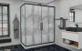 Душевой уголок AvaCan 90x195x210 FB2-190-SB90MT профиль черный