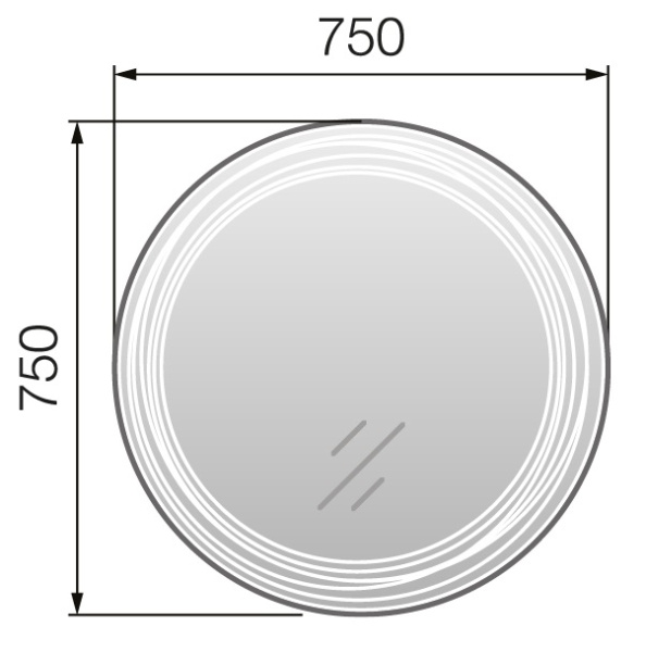 Зеркало 1Marka Belle 75 Light У26304 Зеркало 1Marka Belle 75 Light У26304