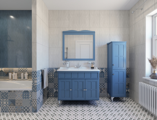 Тумба с раковиной Caprigo Borgo 105 см 33427-029.000.00.20 напольная синяя