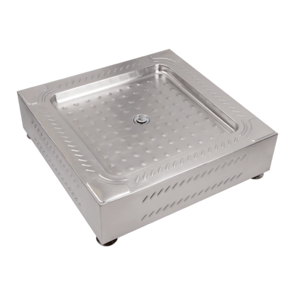 Поддон для душа антивандальный из нержавеющей стали OCEANUS 80x80 5-002.4