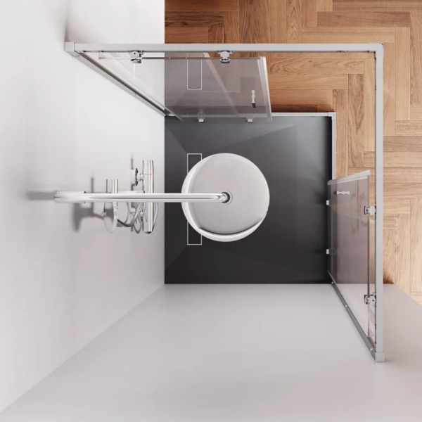 Душевой уголок AM.PM Gem 90x195x90 W90G-403-9090MT профиль хром