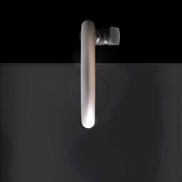 Смеситель для кухонной мойки Am.Pm Like с каналом для фильтра F8007826 черный с бежевым матовый