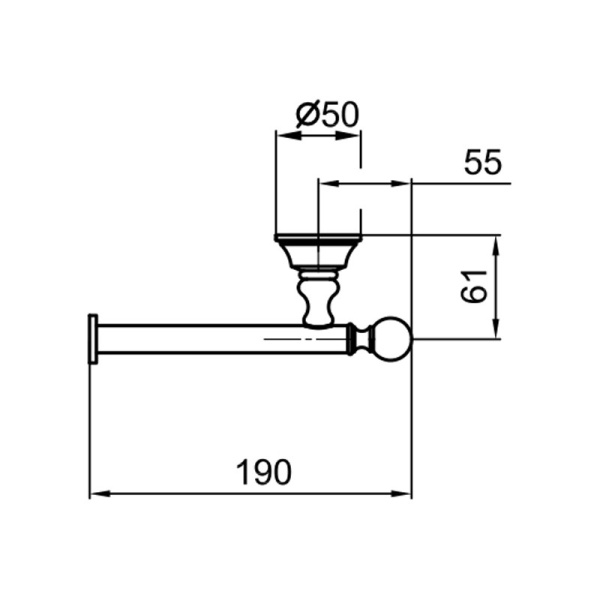 Держатель для туалетной бумаги Webert Karenina KA500801065 бронза матовый