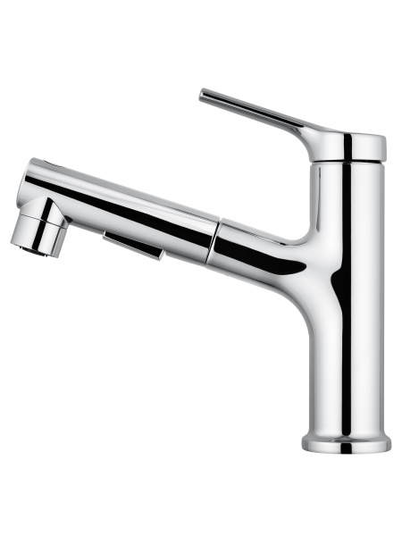 Смеситель для раковины с гигиеническим душем Wonzon & Woghand WW-A40862-CR хром глянцевый