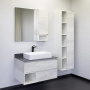 Тумба с раковиной Comforty Прага 90 см 00-00014425 подвесная дуб белый