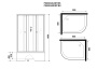 Душевая кабина 90x80 Niagara Promo P90/80/40L/MT/BK Душевая кабина 90x80 Niagara Promo P90/80/40L/MT/BK