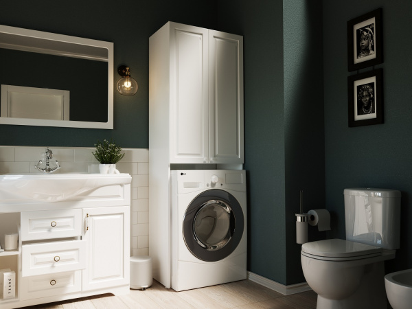 Шкаф 1Marka Wall Classic 67 2д. Белый гля У79534 Шкаф 1Marka Wall Classic 67 2д. Белый гля У79534