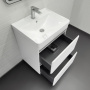 Тумба с раковиной Comforty Валдай 60 см 00-00020673 напольная белая