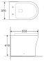 Унитаз приставной безободковый  BelBagno ANCONA BB1224CBR-P Унитаз приставной безободковый  BelBagno ANCONA BB1224CBR-P