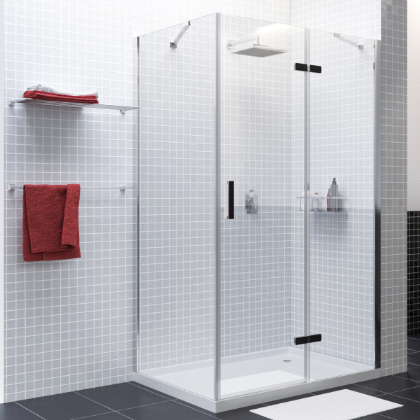 Душевой уголок 120x90 WasserKRAFT Aller 10H07RBLACK Душевой уголок 120x90 WasserKRAFT Aller 10H07RBLACK