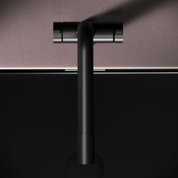 Смеситель для кухонной мойки Am.Pm Func с каналом для фильтра F8F05722 черный матовый