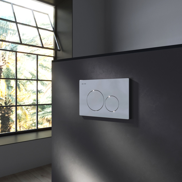 Унитаз подвесной безободковый с инсталляцией и кнопкой смыва AM.PM Spirit V2.0 IS49051.701700