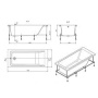 Ванна акриловая Roca Easy 150x70 прямоугольная ZRU9302904 Ванна акриловая Roca Easy 150x70 прямоугольная ZRU9302904