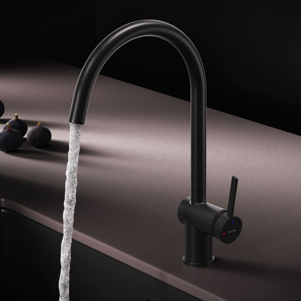 Смеситель для кухонной мойки Am.Pm Func F8F07022 черный матовый