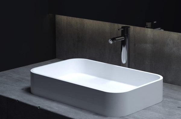 Раковина накладная Salini Callista 55 см 1101204SM белая