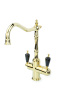 Смеситель для кухни Boheme Kitchen 112-BSW золото глянцевое