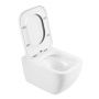 Унитаз подвесной безободковый с сиденьем  BelBagno ALPINA BB10100CHR/SC Унитаз подвесной безободковый с сиденьем  BelBagno ALPINA BB10100CHR/SC