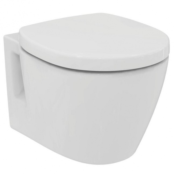 Сидение и крышка для унитаза Ideal Standard CONNECT SPACE E129101 с функцией плавного закрытия Сидение и крышка для унитаза Ideal Standard CONNECT SPACE E129101 с функцией плавного закрытия